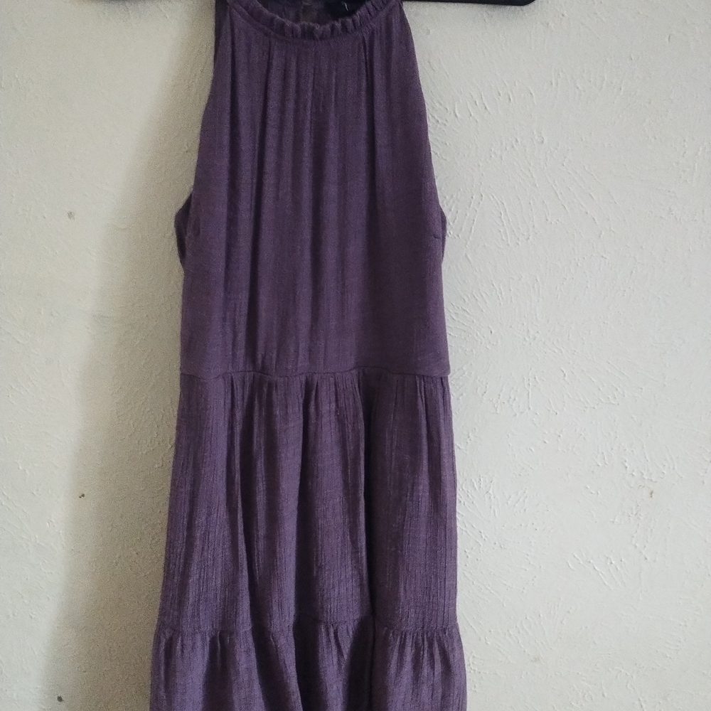 Trixxi Sleeveless Purple Cottage Core Fairy Core Midi Dress